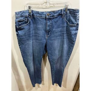 Ana Womens Jeans Size 28W Blue High Rise Bootcut Denim Western Rodeo Casual